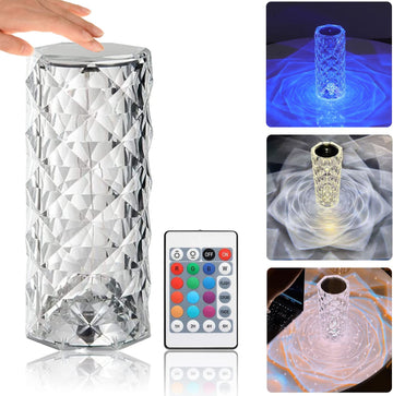Nordic crystal USB table lamp